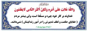 طرح لطف و تدبیر الله